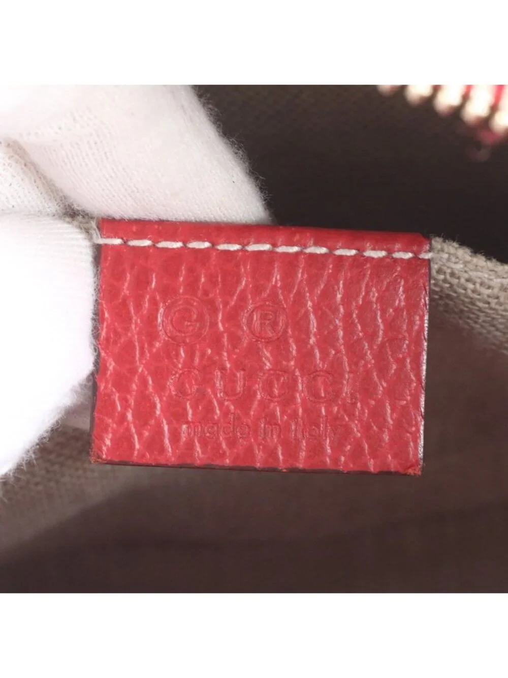 ★SOLD★ Gucci GG Canvas Leather Shoulder Bag Crossbody - Picture 11 of 12